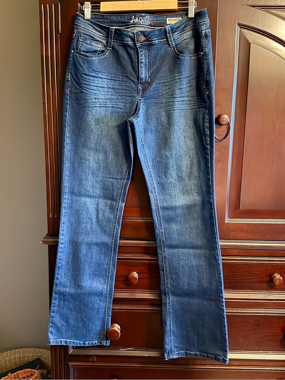 Angels Women's Dark Blue Boot-Cut Jeans